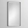 Alape Lichtspiegel 6743001899 Mattschwarz, 600x1000x40mm