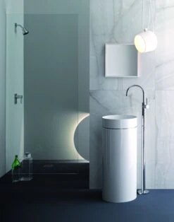 Alape Rx325ke Säulenwaschtisch 4506500000 Ø 40cm, Weiß, Ohne Hahnloch Und Überlauf