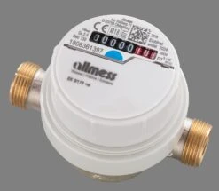 Allmess Aufputzwasserzähler 6EKB20130C40NBA EVK 5/130V, Q3 4,0, DN 20, 130mm, TU6+m