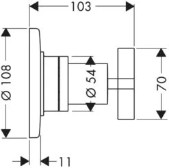 Hansgrohe Axor Citterio Absperr- Und Umstellventil 39925000 Unterputz, Mit Kreuzgriff, Chrom -VIEGA Verkäufe Axor Citterio Absperr und Umstellventil 39925000 Unterputz mit Kreuzgriff chrom 1