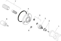 Hansgrohe Axor Citterio Absperr- Und Umstellventil 39925000 Unterputz, Mit Kreuzgriff, Chrom -VIEGA Verkäufe Axor Citterio Absperr und Umstellventil 39925000 Unterputz mit Kreuzgriff chrom 2
