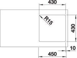 Blanco Andano 400-if Spüle 522957 44x44cm, Edelstahl Seidenglanz, IF-Flachrand -VIEGA Verkäufe Blanco Andano 400 if Spuele 522957 44x44cm Edelstahl Seidenglanz IF Flachrand 4