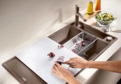 Blanco Axia Iii 5 S Spüle 523217 91,5x47cm, PuraDur Alumetallic, Reversibel, Mit Glasschneidbrett -VIEGA Verkäufe Blanco Axia iii 5 s Spuele 523217 915x47cm PuraDur alumetallic reversibel mit Glasschneidbrett 2