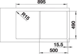 Blanco Axia Iii 5 S Spüle 523217 91,5x47cm, PuraDur Alumetallic, Reversibel, Mit Glasschneidbrett -VIEGA Verkäufe Blanco Axia iii 5 s Spuele 523217 915x47cm PuraDur alumetallic reversibel mit Glasschneidbrett 3