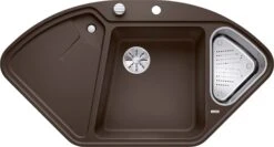 Blanco Blancodelta Ii-f Spüle 523675 104,2x56cm, PuraDur Cafe, Mit Ablauffernbedienung/Zubehör