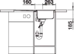 Blanco CLASSIC Pro 45 S-IF Spüle 523661 86 X 51 Cm, Edelstahl Seidenglanz, Reversibel, Ablauffernbedienung Mit Drehbetätigung -VIEGA Verkäufe Blanco CLASSIC Pro 45 S IF Spuele 523661 86 x 51 cm Edelstahl Seidenglanz reversibel Ablauffernbedienung mit Drehbetaetigung 4