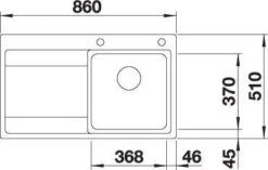 Blanco Divon Ii 45 S-if Spüle 521658 86 X 51 Cm, Edelstahl Seidenglanz, Rechts, Ablauffernbedienung Mit Drehbetätigung -VIEGA Verkäufe Blanco Divon ii 45 s if Spuele 521658 86 x 51 cm Edelstahl Seidenglanz rechts Ablauffernbedienung mit Drehbetaetigung 3