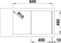 Blanco Divon Ii 45 S-if Spüle 521658 86 X 51 Cm, Edelstahl Seidenglanz, Rechts, Ablauffernbedienung Mit Drehbetätigung -VIEGA Verkäufe Blanco Divon ii 45 s if Spuele 521658 86 x 51 cm Edelstahl Seidenglanz rechts Ablauffernbedienung mit Drehbetaetigung 4