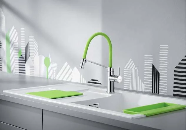 Blanco Küchenarmatur 524813 Flexibel, Chrom / Lava Grey / Kiwi / Orange 2 Blanco Küchenarmatur 524813 Flexibel, Chrom / Lava Grey / Kiwi / Orange – Bild 2