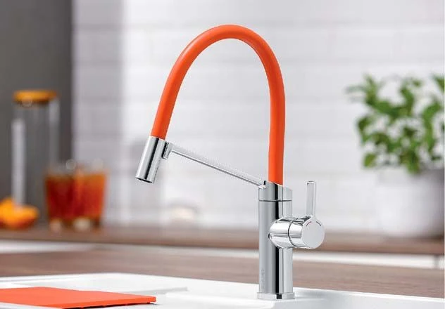 Blanco Küchenarmatur 524813 Flexibel, Chrom / Lava Grey / Kiwi / Orange 3 Blanco Küchenarmatur 524813 Flexibel, Chrom / Lava Grey / Kiwi / Orange – Bild 3