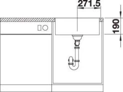 Blanco SUBLINE 500-IF SteelFrame Spüle 524107 54,3x44,3cm, PuraDur Anthrazit, Einbau Von Oben, Ohne Ablauffernbedienung -VIEGA Verkäufe Blanco SUBLINE 500 IF SteelFrame Spuele 524107 543x443cm PuraDur anthrazit Einbau von oben ohne Ablauffernbedienung 3