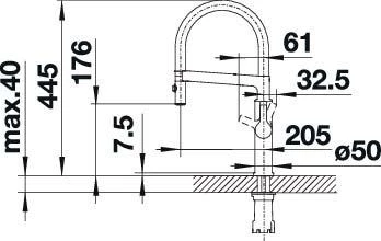 Blanco Solenta-s Küchenarmatur 522404 Flexibel, Chrom 5 Blanco Solenta-s Küchenarmatur 522404 Flexibel, Chrom – Bild 5