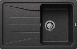 Blanco Sona 45 S Spüle 519662 78 X 50 Cm, PuraDur Anthrazit, Reversibel, Ohne Ablauffernbedienung