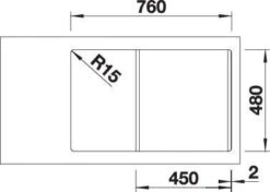 Blanco Sona 45 S Spüle 519662 78 X 50 Cm, PuraDur Anthrazit, Reversibel, Ohne Ablauffernbedienung -VIEGA Verkäufe Blanco Sona 45 S Spuele 519662 78 x 50 cm PuraDur anthrazit reversibel ohne Ablauffernbedienung 6