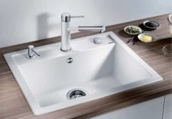 Blanco Spüle 515066 61,5 X 51 Cm, PuraDur Cafe, Ablauffernbedienung Mit Drehbetätigung -VIEGA Verkäufe Blanco Spuele 515066 615 x 51 cm PuraDur cafe Ablauffernbedienung mit Drehbetaetigung 2