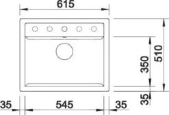 Blanco Spüle 515066 61,5 X 51 Cm, PuraDur Cafe, Ablauffernbedienung Mit Drehbetätigung -VIEGA Verkäufe Blanco Spuele 515066 615 x 51 cm PuraDur cafe Ablauffernbedienung mit Drehbetaetigung 6