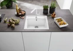 Blanco Spüle 518521 51,5 X 51 Cm, PuraDur Anthrazit, Ablauffernbedienung Mit Drehbetätigung -VIEGA Verkäufe Blanco Spuele 518521 515 x 51 cm PuraDur anthrazit Ablauffernbedienung mit Drehbetaetigung 6