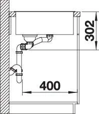 Blanco Spüle 523471 100x51cm, PuraDur Cafe, Rechts, Mit Holzschneidbrett 6 Blanco Spüle 523471 100x51cm, PuraDur Cafe, Rechts, Mit Holzschneidbrett – Bild 6