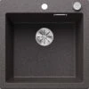 Blanco Spüle 523677 51,5 X 51 Cm, PuraDur Felsgrau, Ablauffernbedienung Mit Drehbetätigung
