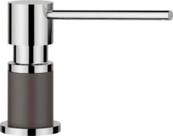 Blanco Spülmittelspender 525817 500 Ml, SILGRANIT-Look Felsgrau/chrom