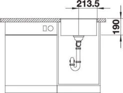 Blanco Subline 400-f Spüle 523496 42,7x42,7cm, PuraDur Alumetallic, Für Unterbau -VIEGA Verkäufe Blanco Subline 400 f Spuele 523496 427x427cm PuraDur alumetallic fuer Unterbau 3