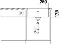 Blanco Supra 500 U Spüle 518205 53x43cm, Edelstahl Bürstfinish, Für Unterbau -VIEGA Verkäufe Blanco Supra 500 U Spuele 518205 53x43cm Edelstahl Buerstfinish fuer Unterbau 5