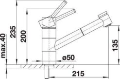 Blanco Tivo-s-f Küchenarmatur 518410 Ausziehbar, Abnehmbar, Chrom -VIEGA Verkäufe Blanco Tivo s f Kuechenarmatur 518410 ausziehbar abnehmbar chrom 2