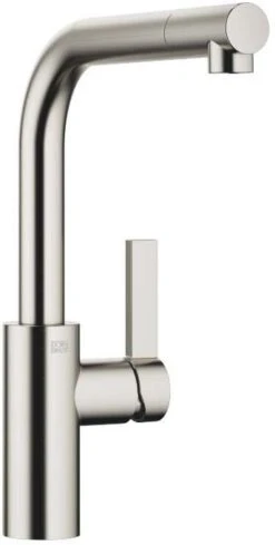 Dornbracht Elio Spültisch-Einhebelmischer 33800790-06 Griff Rechts, Ausladung 235 Mm, Platin Matt