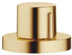 Dornbracht Exzenterbetätigung 10710970-28 Drehknopf Mit Runder Rosette, Messing Gebürstet