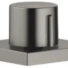 Dornbracht Exzenterbetätigung 10711970-99 Mit Drehknopf, Eckiger Rosette, Dark Platinum Matt