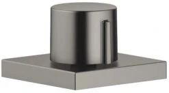 Dornbracht Exzenterbetätigung 10711970-99 Mit Drehknopf, Eckiger Rosette, Dark Platinum Matt