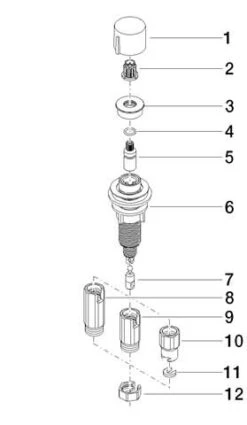 Dornbracht Exzenterbetätigung 10712970-99 Mit Drehknopf Ohne Rosette, Dark Platinum Matt -VIEGA Verkäufe Dornbracht Exzenterbetaetigung 10712970 99 mit Drehknopf ohne Rosette Dark Platinum matt 2