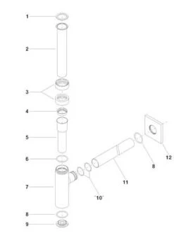 Dornbracht Geruchsverschluss 10060780-28 1 1/4", Rosette 78 X 78 Mm, Messing Gebürstet -VIEGA Verkäufe Dornbracht Geruchsverschluss 10060780 28 1 1 4 Rosette 78 x 78 mm messing gebuerstet 2
