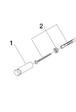 Dornbracht Haken 83251220-33 Ausladung 55 Mm, Schwarz Matt -VIEGA Verkäufe Dornbracht Haken 83251220 33 Ausladung 55 mm schwarz matt 2