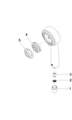 Dornbracht Handbrause 28002978-08 3-fach Verstellbar, Platin -VIEGA Verkäufe Dornbracht Handbrause 28002978 08 3 fach verstellbar platin 2