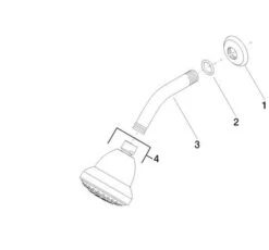 Dornbracht Madison Kopfbrause 28508360-99 3-fach Verstellbar, Dark Platinum Matt -VIEGA Verkäufe Dornbracht Madison Kopfbrause 28508360 99 3 fach verstellbar Dark Platinum matt 2