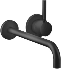 Dornbracht Meta Fertigmontageset 36863660-33 Für Wand-Einhandmischer, Biegeradius Von 90°, Ohne Ablaufgarnitur, Schwarz Matt