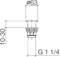 Dornbracht Siebventil, Platin Matt 1011097006 11/4", Für Waschtische Ohne Überlauf -VIEGA Verkäufe Dornbracht Siebventil platin matt 1011097006 11 4 fuer Waschtische ohne Ueberlauf 1