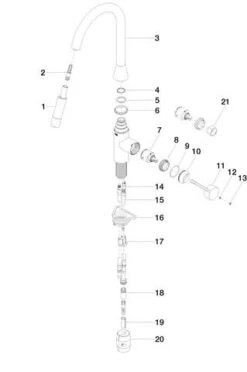 Dornbracht Spültisch-Einhebelmischer 33870895-06 Herausziehbar, Mit Brausefunktion, Ausladung 240 Mm, Platin Matt -VIEGA Verkäufe Dornbracht Spueltisch Einhebelmischer 33870895 06 herausziehbar mit Brausefunktion Ausladung 240 mm platin matt 2