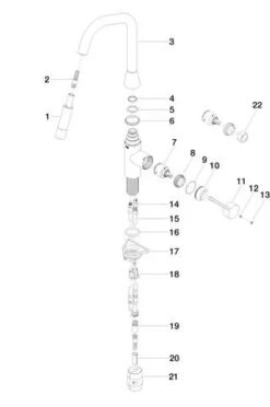 Dornbracht Spültisch-Einhebelmischer 33875895-00 Herausziehbar, Mit Brausefunktion, Ausladung 240 Mm, Chrom -VIEGA Verkäufe Dornbracht Spueltisch Einhebelmischer 33875895 00 herausziehbar mit Brausefunktion Ausladung 240 mm chrom 2