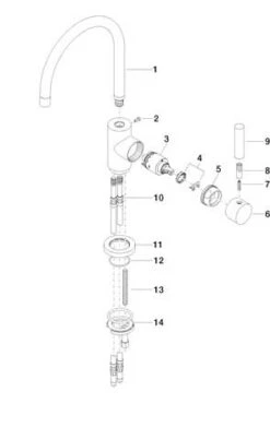 Dornbracht Tara Classic Spültisch-Einhebelmischer 33800888-00 Griffhebel Rechts, Ausladung 200mm, Chrom -VIEGA Verkäufe Dornbracht Tara Classic Spueltisch Einhebelmischer 33800888 00 Griffhebel rechts Ausladung 200mm chrom 2