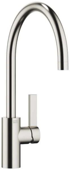Dornbracht Tara Ultra Spültisch-Einhebelmischer 33816875-06 Griff Rechts, Ausladung 240 Mm, Platin Matt