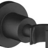 Dornbracht Tara. Brausehalter 28050892-33 Mit Rosette Ø 55 Mm, Schwarz Matt