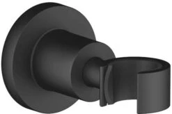 Dornbracht Tara. Brausehalter 28050892-33 Mit Rosette Ø 55 Mm, Schwarz Matt