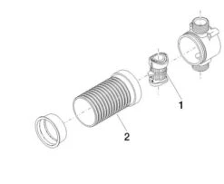 Dornbracht Unterputz-Grundkörper 3515097090 Rohrunterbrecher, 3/4" -VIEGA Verkäufe Dornbracht Unterputz Grundkoerper 3515097090 Rohrunterbrecher 3 4 2