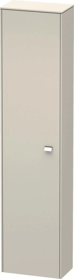 Duravit Brioso Hochschrank BR1320L1091 420x1770x240mm, Taupe, Tür Links, Griff Chrom