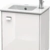 Duravit Brioso Waschtischunterbau BR4000R1022 420x442x289mm, Weiß Hochgl., Tür R., Griff Chrom