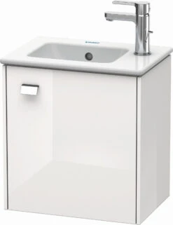 Duravit Brioso Waschtischunterbau BR4000R1022 420x442x289mm, Weiß Hochgl., Tür R., Griff Chrom