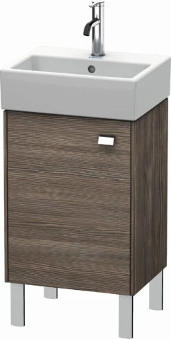 Duravit Brioso Waschtischunterbau BR4430L1051 434x339mm,Pine Terra/Chrom, Tür Links