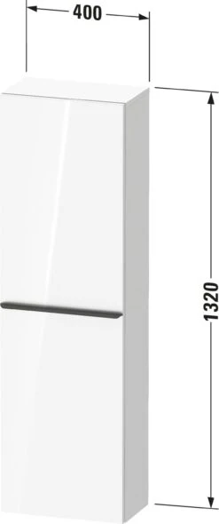 Duravit D-Neo Halbhochschrank DE1318L7575 40 X 24 Cm, Leinen, 1 Türe, Links, 4 Glasfachböden -VIEGA Verkäufe Duravit D Neo Halbhochschrank DE1318L7575 40 x 24 cm Leinen 1 Tuere links 4 Glasfachboeden 3